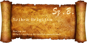Szikra Brigitta névjegykártya