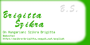 brigitta szikra business card